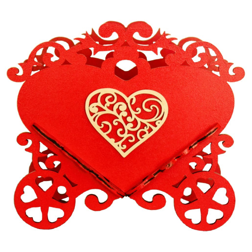 Suport aranjamente florale Caleașcă Valentines Roșie