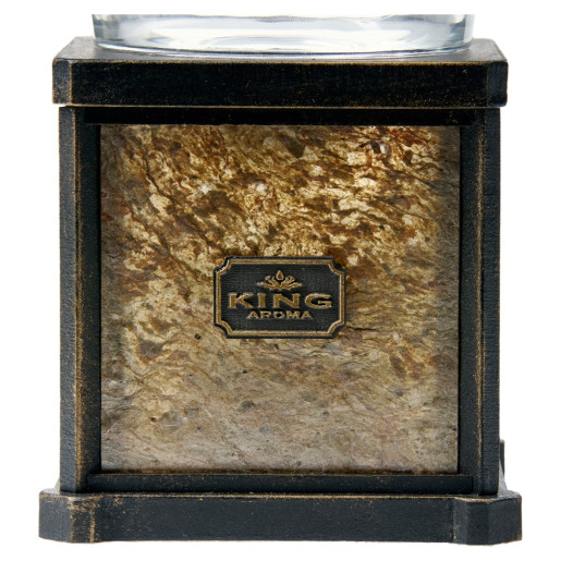Difuzor aromaterapie STONE Ardezie cu lumanare + 3 uleiuri aromaterapie 10 ml