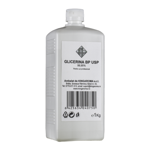 Glicerina vegetala 99, 5% BP USP, Kingaroma, 1 kg