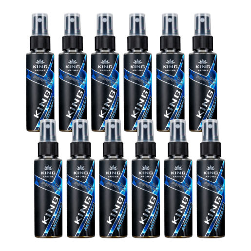 Pachet 12 Odorizante auto Kingaroma, Antitabac, 50 ml
