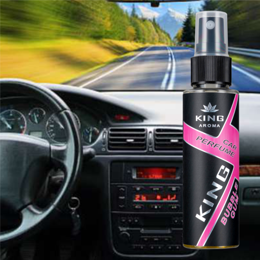 Odorizant auto cu pulverizator Bubble Gum Kingaroma 50 ml