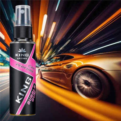 Odorizant auto cu pulverizator Bubble Gum Kingaroma 50 ml