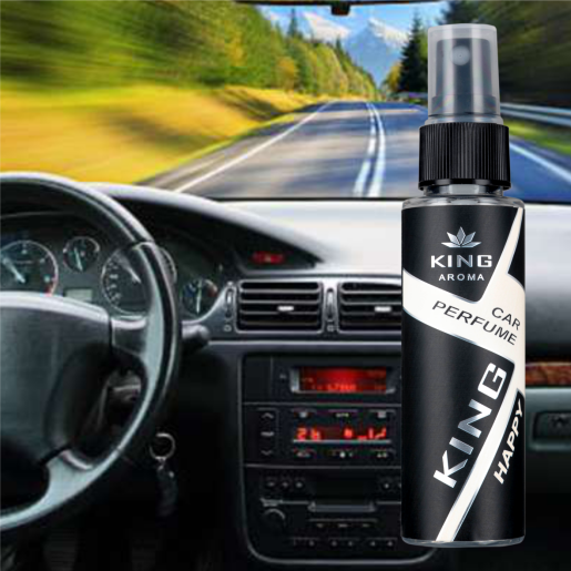 Odorizant auto cu pulverizator Happy Kingaroma 50 ml
