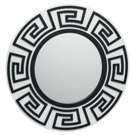 Oglindă decorativă de perete Greek Black
