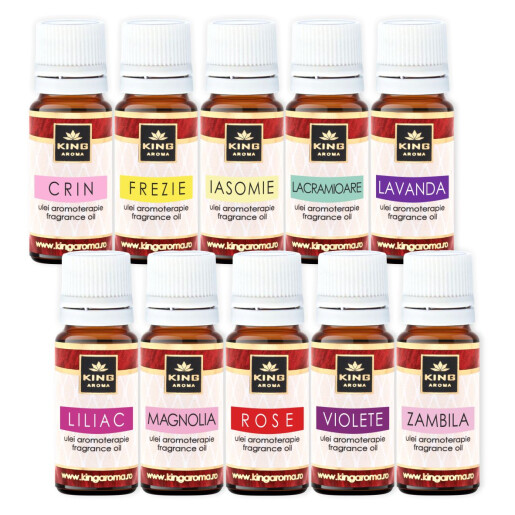 Pachet 30 buc ulei parfumat aromaterapie FLORAL, Kingaroma