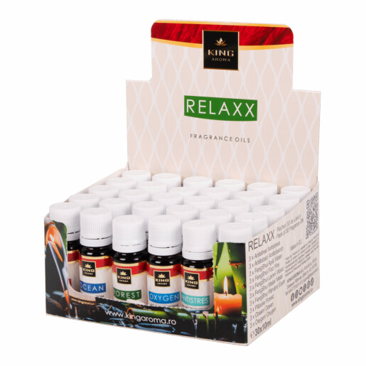 Pachet 30 buc ulei parfumat aromaterapie RELAXX, Kingaroma