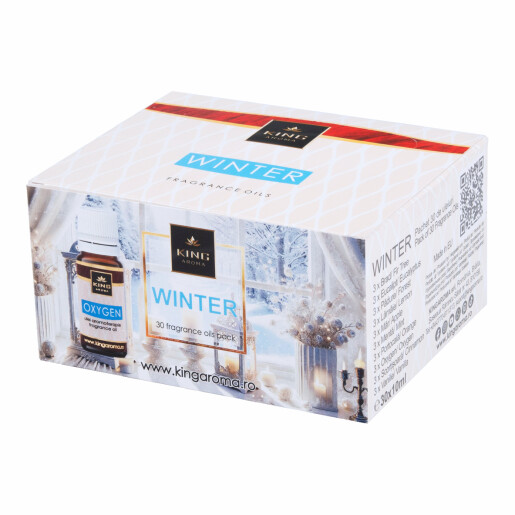 Pachet 30 buc ulei parfumat aromaterapie WINTER, Kingaroma
