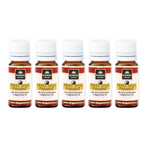 Pachet 5 uleiuri parfumate aromaterapie, FENG SHUI PAMANT, Kingaroma
