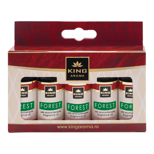 Pachet 5 uleiuri parfumate aromaterapie, FOREST, Kingaroma