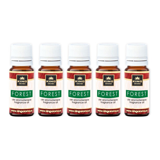 Pachet 5 uleiuri parfumate aromaterapie, FOREST, Kingaroma