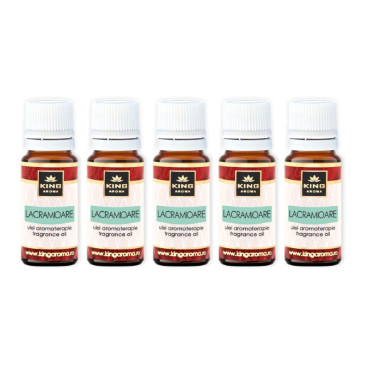 Pachet 5 uleiuri parfumate aromaterapie, LACRAMIOARE, Kingaroma