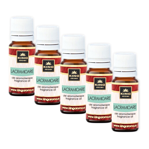 Pachet 5 uleiuri parfumate aromaterapie, LACRAMIOARE, Kingaroma