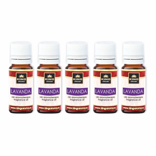 Pachet 5 uleiuri parfumate aromaterapie, LAVANDA, Kingaroma