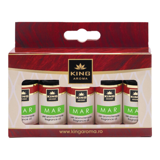 Pachet 5 uleiuri parfumate aromaterapie, MAR, Kingaroma