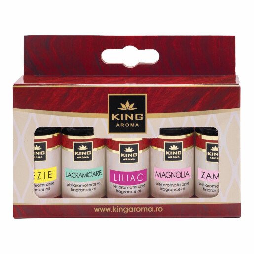 Pachet 5 uleiuri parfumate aromaterapie, SPRING, Kingaroma