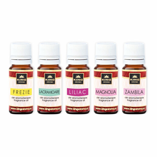 Pachet 5 uleiuri parfumate aromaterapie, SPRING, Kingaroma