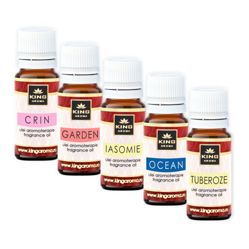 Pachet 5 uleiuri parfumate aromaterapie, SUMMER, Kingaroma
