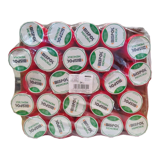 Set 24 bucati Rezerva Candela Memoria WO3 rosu, 60 ore, Bispol