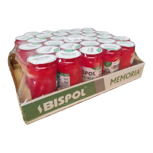 Set 30 bucati Rezerva Candela Memoria WO2 rosu, 45 ore, Bispol