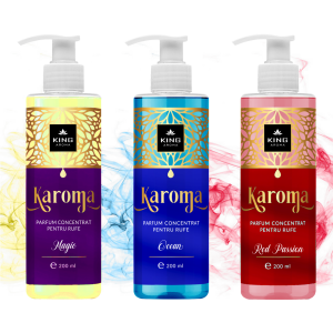 Pachet 3 Parfumuri concentrate pentru rufe KAROMA - Magic, Ocean, Red Passion