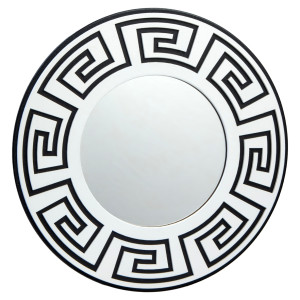 Oglindă decorativă de perete Greek White