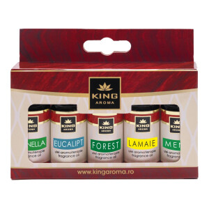 Pachet 5 uleiuri parfumate aromaterapie, FRESH, Kingaroma