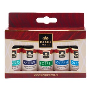 Pachet 5 uleiuri parfumate aromaterapie, RELAX, Kingaroma