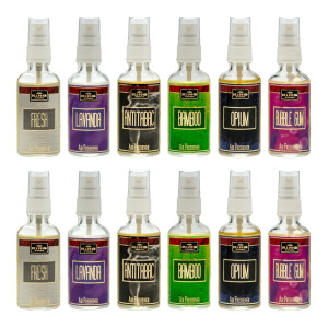 Pachet 12 Odorizante auto Kingaroma: Antitabac, Bamboo, Bubble Gum, Fresh, Lavanda, Opium, 50 ml