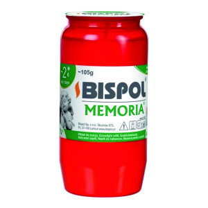Set 30 bucati Rezerva Candela Memoria WO2 rosu, 45 ore, Bispol