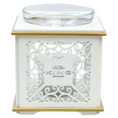 Difuzor aromaterapie Elegance cu lumanare + 3 uleiuri aromaterapie 10 ml