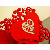 Suport aranjamente florale Caleașcă Valentines Roșie