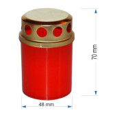Set 28 bucati Candele cu capac, Tip 1-50 rosu, 15 ore, Kingaroma