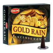 Conuri parfumate HEM, Gold Rain 10 buc