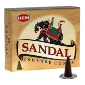 Conuri parfumate HEM, Santal 10 buc