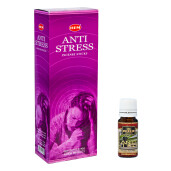 Pachet 120 betisoare parfumate HEM Antistres si Ulei aromaterapie Antistres Kingaroma, 10 ml