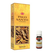 Pachet 120 betisoare parfumate HEM Palo Santo si Ulei aromaterapie Palo Santo Kingaroma, 10 ml