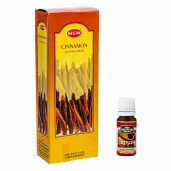 Pachet 120 betisoare parfumate HEM Scortisoara si Ulei aromaterapie Scortisoara Kingaroma, 10 ml