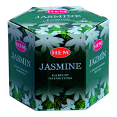 Pachet 40 Conuri parfumate Backflow HEM Iasomie si Ulei aromaterapie Iasomie Kingaroma, 10 ml