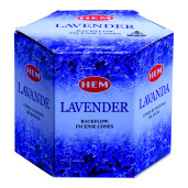 Pachet 40 Conuri parfumate Backflow HEM Lavanda si Ulei aromaterapie Lavanda Kingaroma, 10 ml