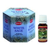 Pachet 40 Conuri parfumate Backflow HEM White Sage si Ulei aromaterapie Salvie Kingaroma, 10 ml