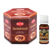 Pachet 40 Conuri parfumate Backflow HEM Santal si Ulei aromaterapie Santal Kingaroma, 10 ml