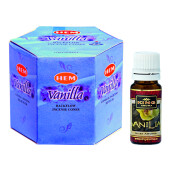 Pachet 40 Conuri parfumate Backflow HEM Vanilie si Ulei aromaterapie Vanilie Kingaroma, 10 ml