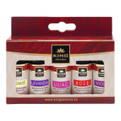Pachet 5 uleiuri parfumate aromaterapie, FLORAL, Kingaroma