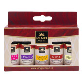 Pachet 5 uleiuri parfumate aromaterapie, HAPPY, Kingaroma