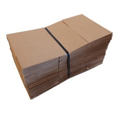 Set 50 Cutii Carton Natur microondul, Kingaroma, 250 x 100 x 75 mm