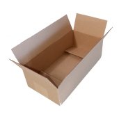 Set 50 Cutii Carton Natur microondul, Kingaroma, 250 x 100 x 75 mm