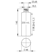 Set 10 buc Sticle PET cu dop flip-top, 200 ml